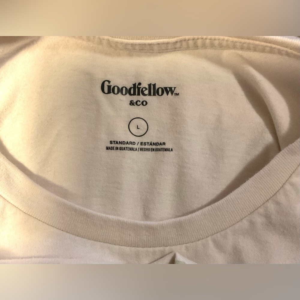 Goodfellow & Co White Crew Neck Tee - Picture 3 of 4